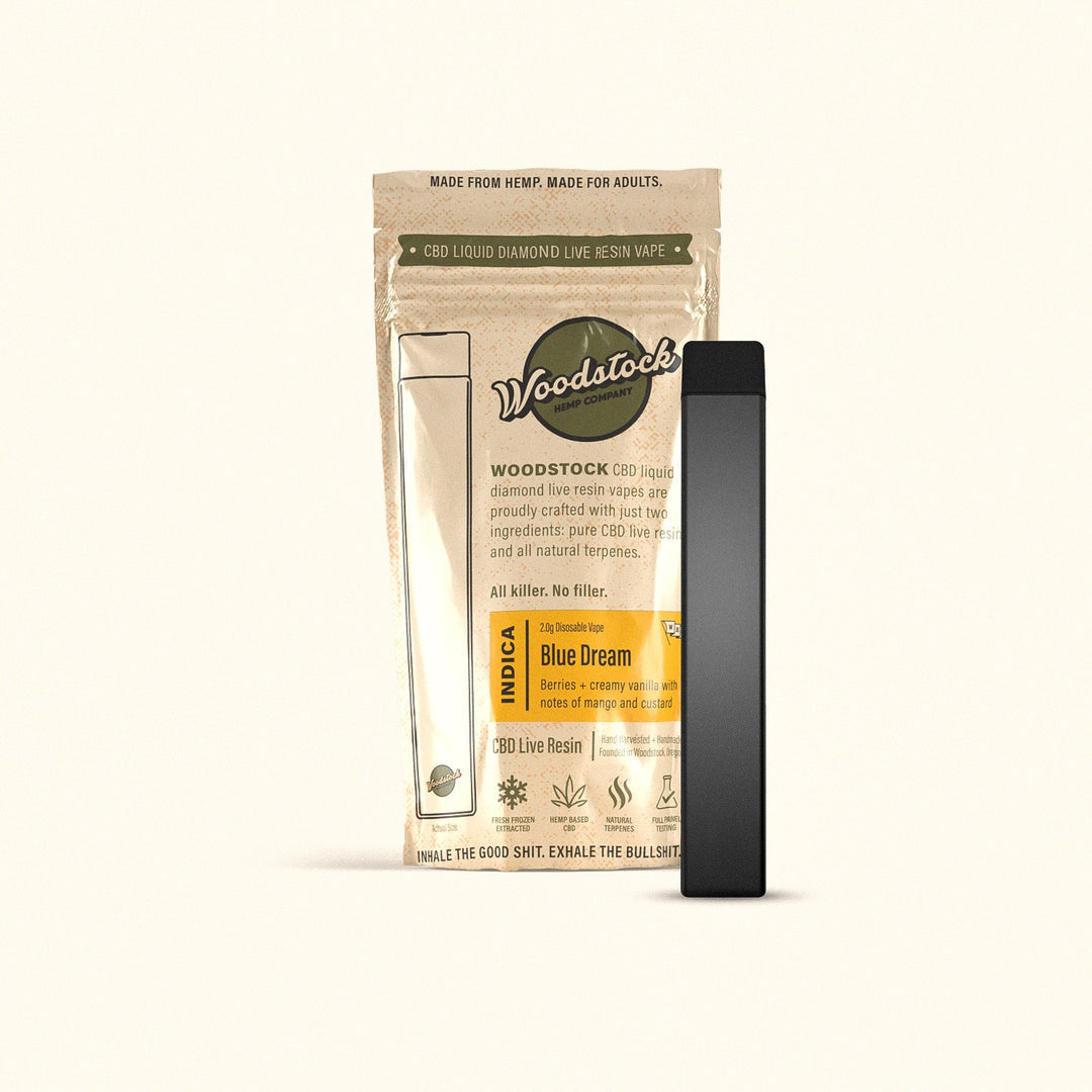 Woodstock Hemp 1.0g Live Resin Disposable Vapor Cartridges Bloomstem Woodstock Hemp 1.0g Live Resin Disposable Vapor Cartridges Bloomstem