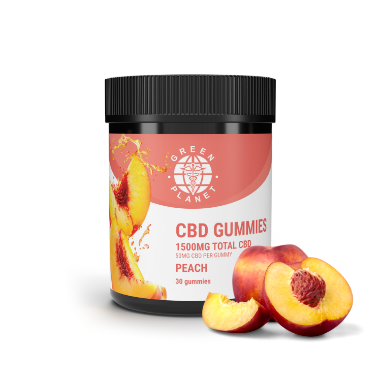 CBD Gummies 1500mg Peach