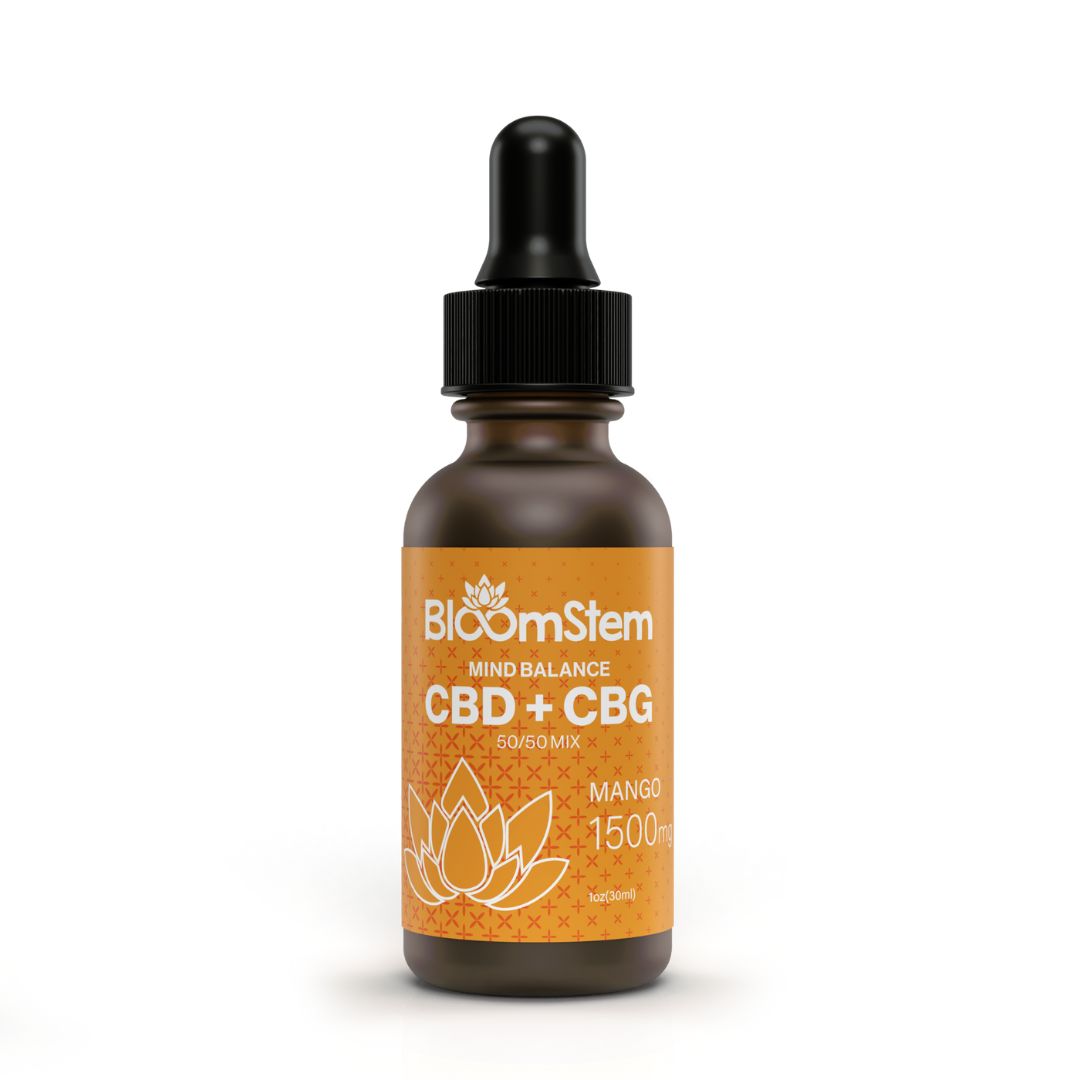CBD + CBG Tinctures 750Mg/1500Mg 50/50 Mix Mango 30ml