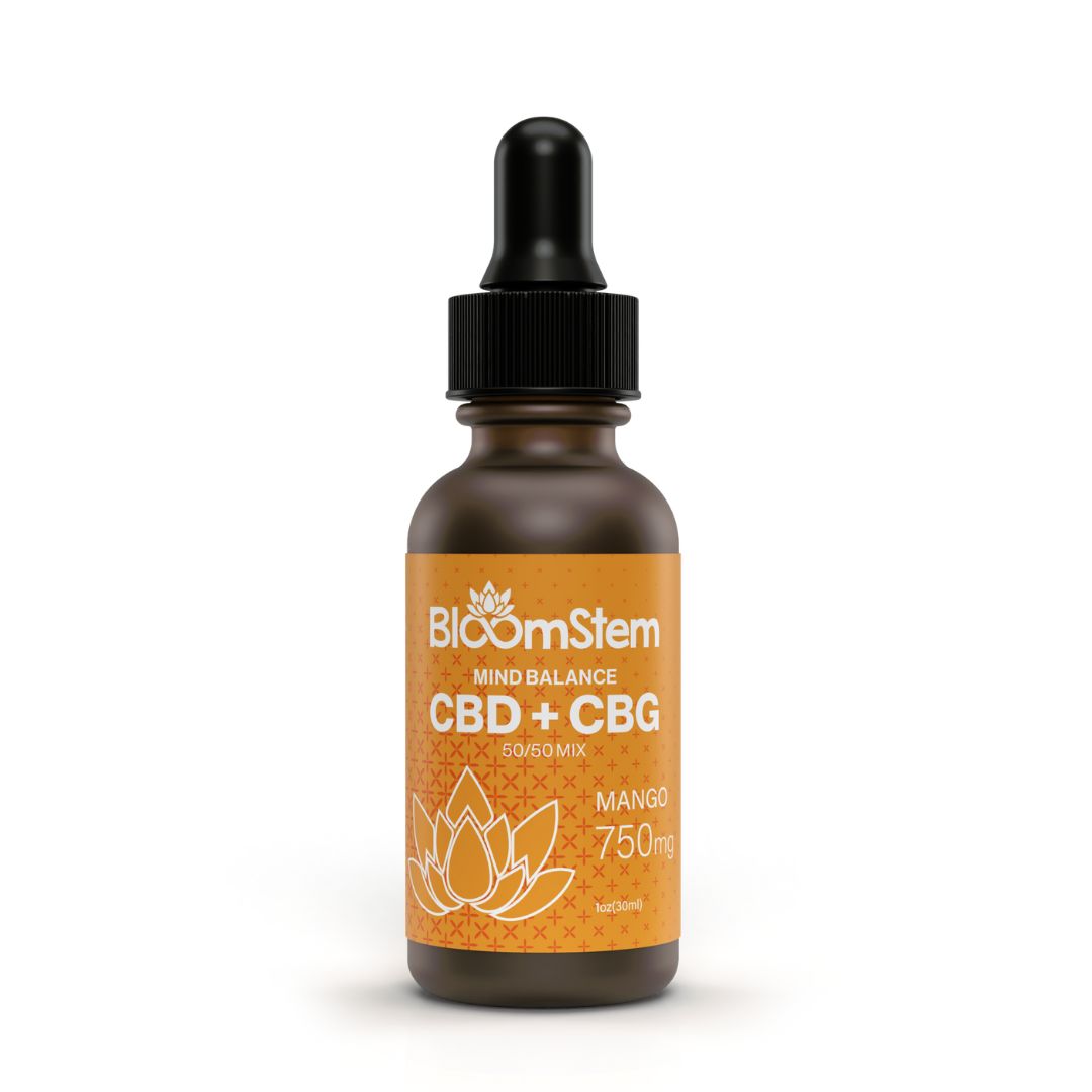 CBD + CBG Tinctures 750Mg/1500Mg 50/50 Mix Mango 30ml
