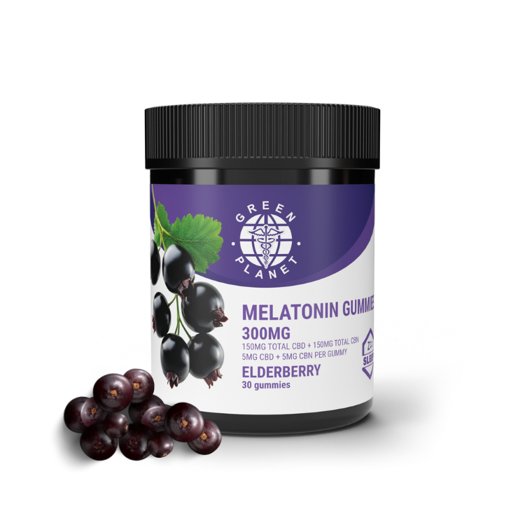 CBN + CBD Elderberry Gummies 300mg | Green Planet – Bloomstem