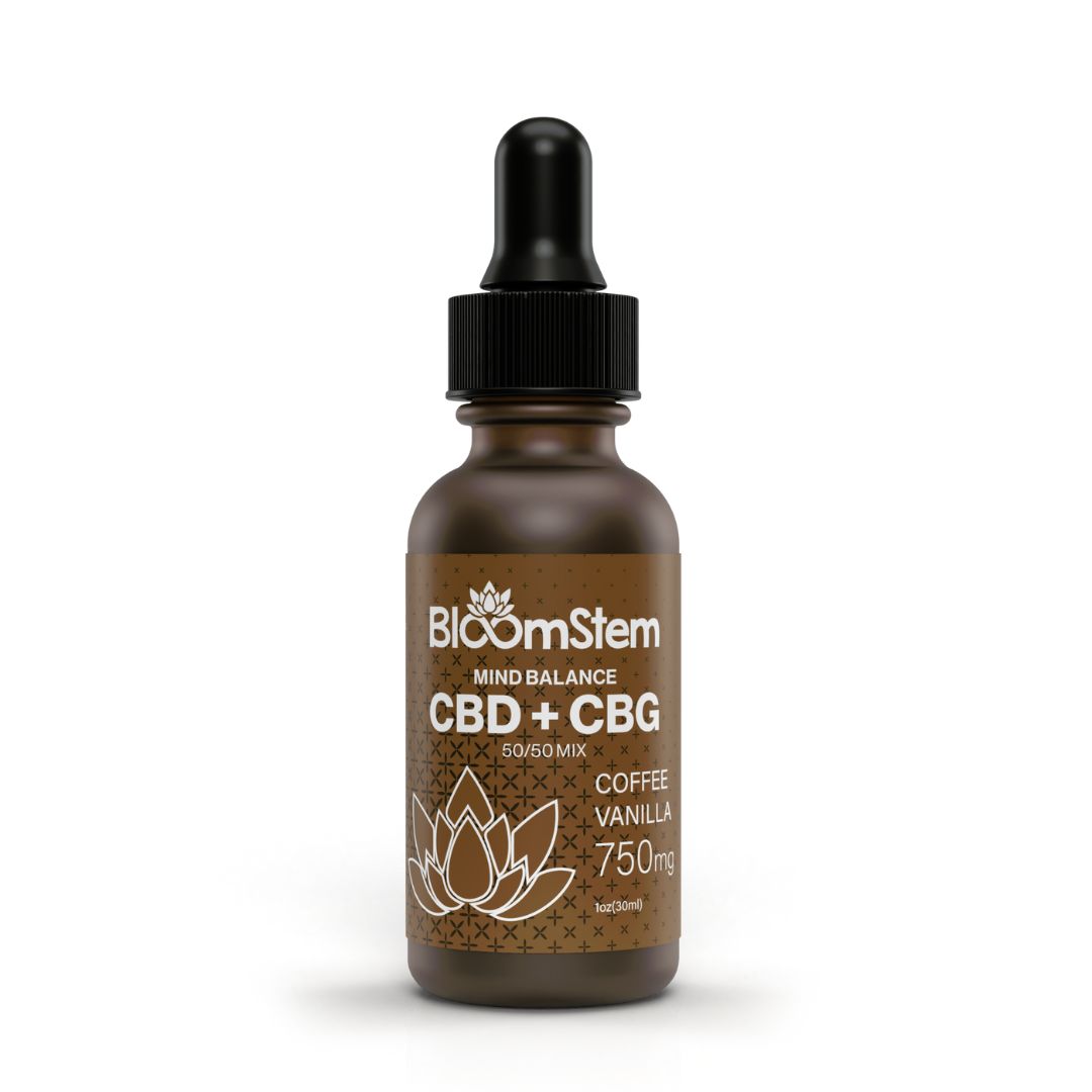 CBD + CBG Tinctures 750Mg/1500Mg 50/50 Mix Coffee Vanilla 30ml