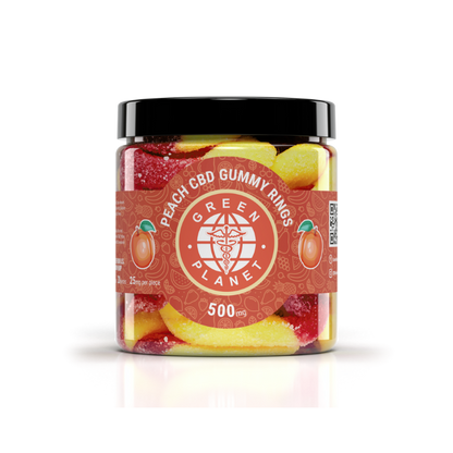 Peach Gummy Rings 500/1000Mg CBD