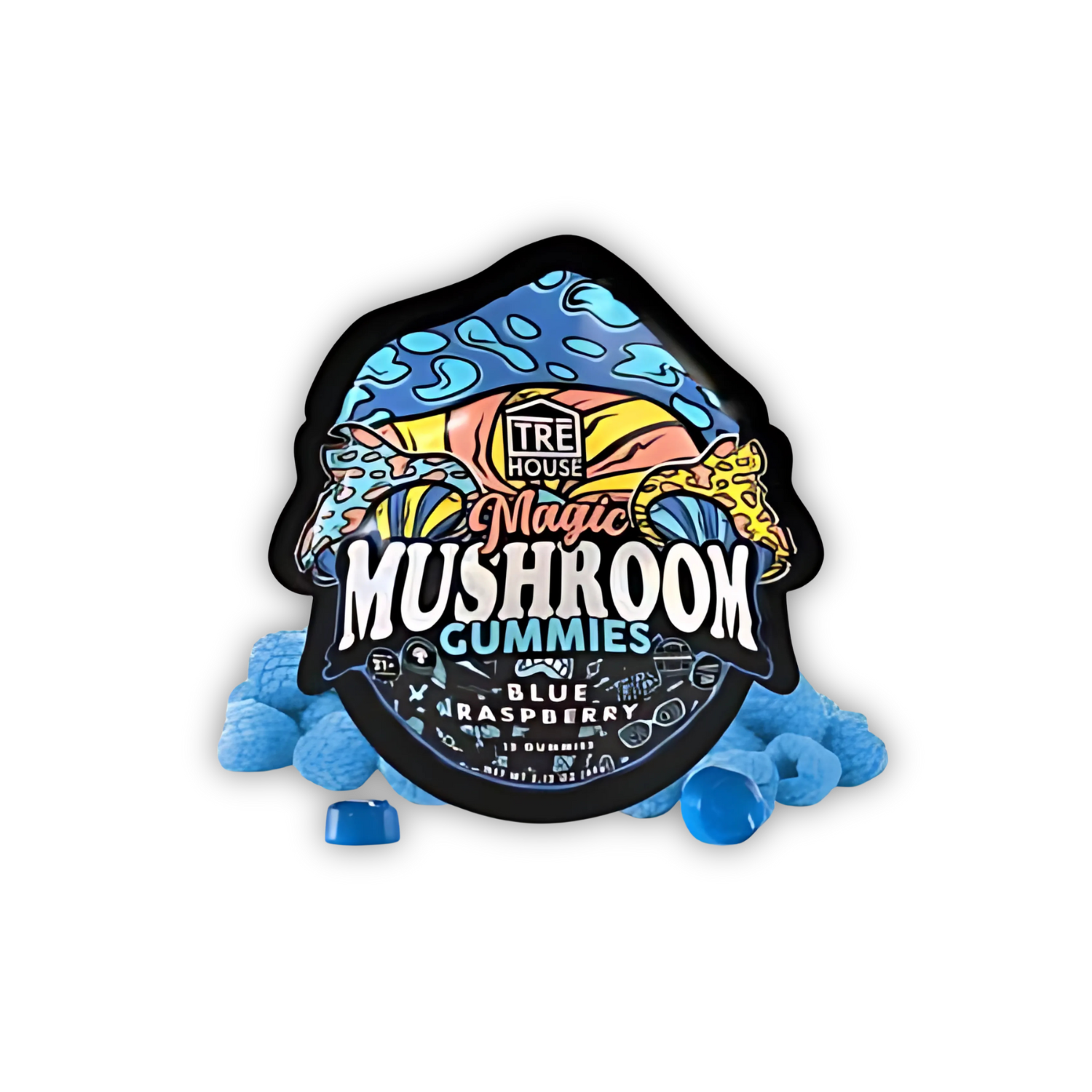Blue Raspberry Magic Mushroom Gummies – Bloomstem