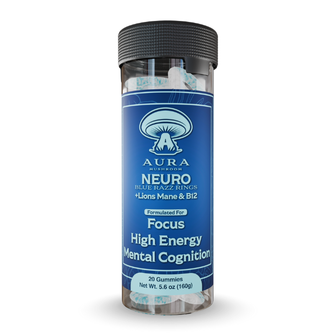 NEURO BlueRazz Rings - Lions Mane & B12