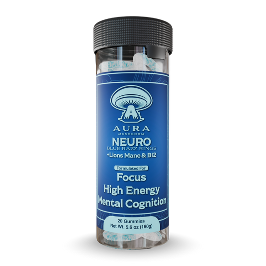NEURO BlueRazz Rings - Lions Mane & B12